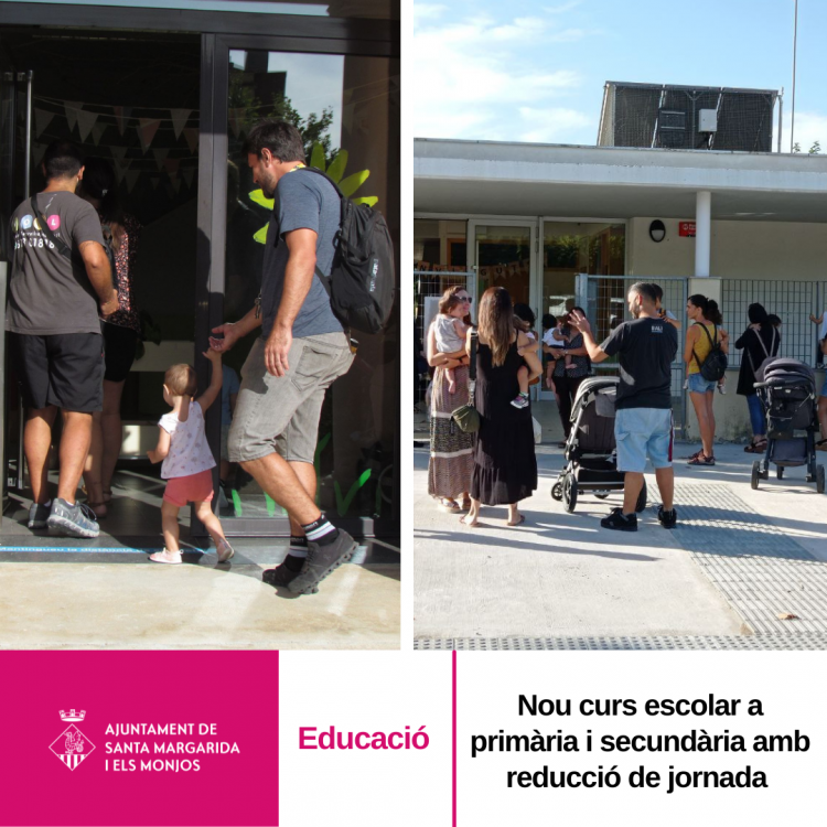 Nou Curs Escolar De Prim ria I Secund ria Amb Reducci De Jornada 